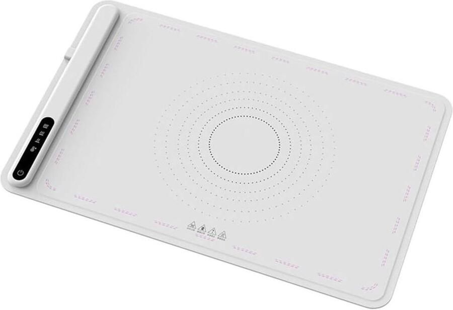 Elektrische Warmhoudplaat Opvouwbare Voedselverwarmer Eten Warm Houden Instelbare Temperatuur 61 cm Breed Zwart