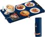 SnelShoppen Elektrische Warmhoudplaat Siliconen Warmtemat met 10 Instelbare Temperaturen en 4 Uur Timer Draagbare Vouwbare Verwarmplaat voor Feeste - Thumbnail 2