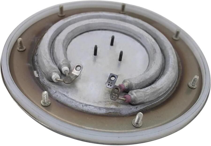 Elektrische warmhoudplaat Verwarmende tray Eten warm houden Roestvrij staal 20 cm diameter Zilverkleurig