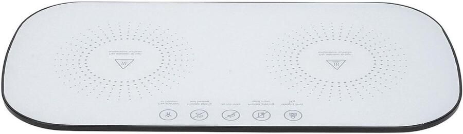 Elektrische Warmhoudplaat Voedselverwarmer Buffet Eten Warm Houden Instelbare Temperatuur Compact Formaat Zwart