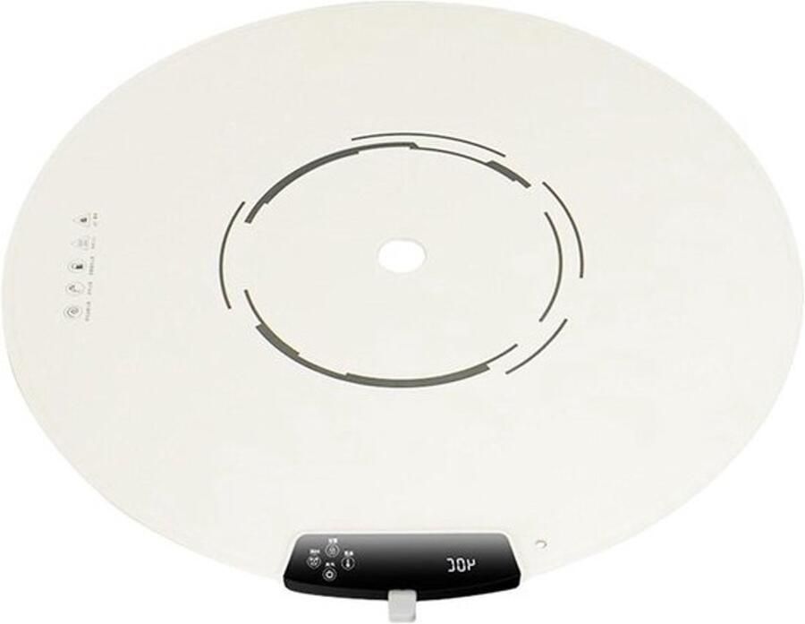 Elektrische Warmhoudplaat Voedselverwarmermat Verwarmingstablet Gerechten Warm Houden Opvouwbaar en Draagbaar 25.6 Inch Diameter Wit