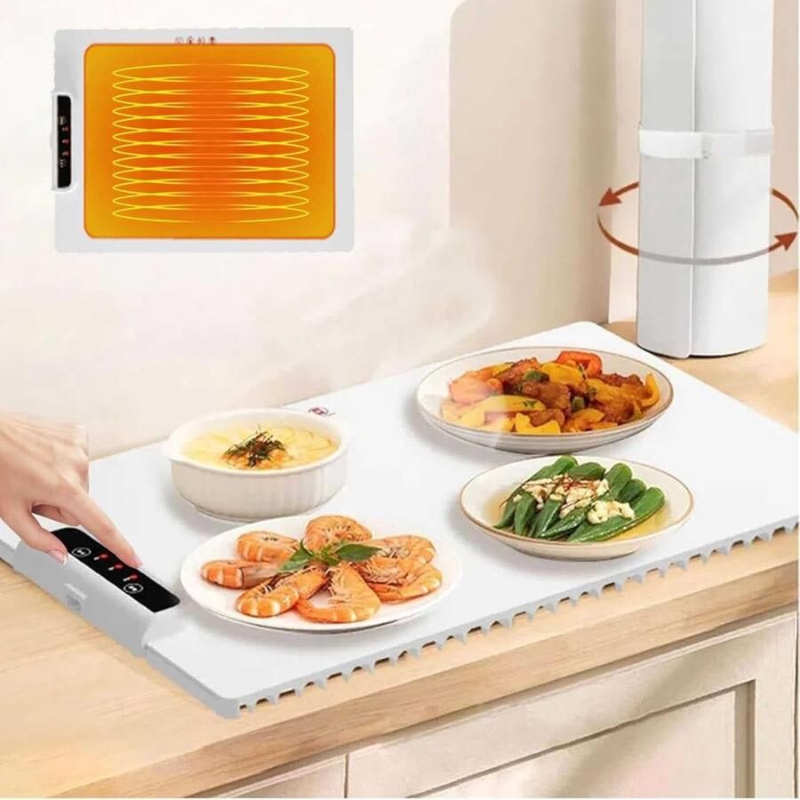 Elektrische Warmhoudplaat Voedselwarmer Snelle Verwarming Instelbare Temperatuur 24x15 Inch
