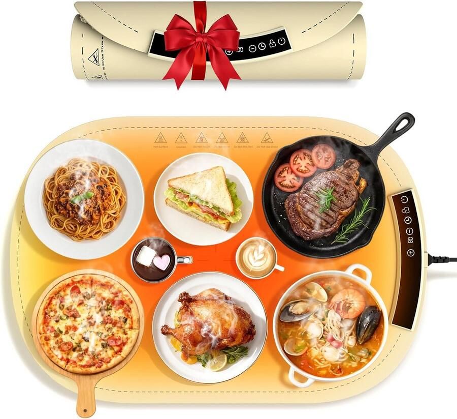 Elektrische Warmhoudplaat voor Buffet en Servies met 7 Temperaturen