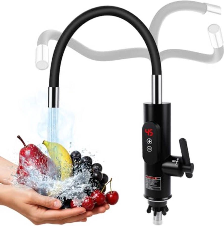 Elektrische warmwaterkraan met doorstroomboiler voor keuken badkamer en camping 220V 3300W