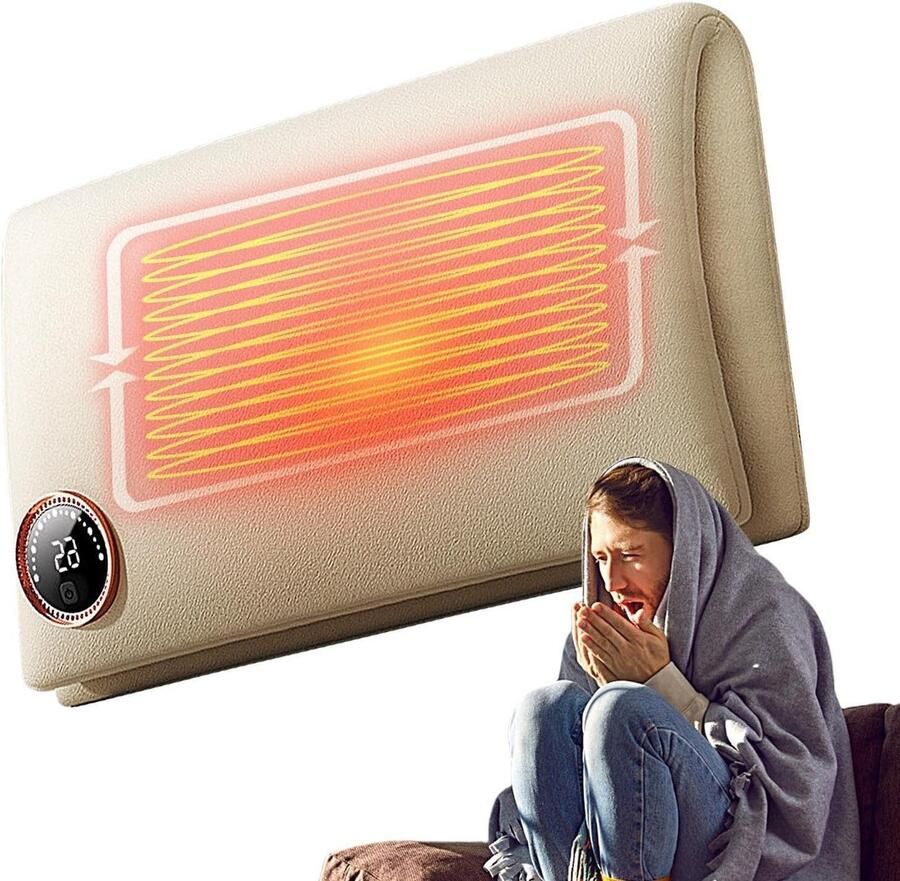 Elektrische Warmwaterkruik USB Verwarming Snel Opwarmen Zacht Katoen 19x37.5 cm Grijs