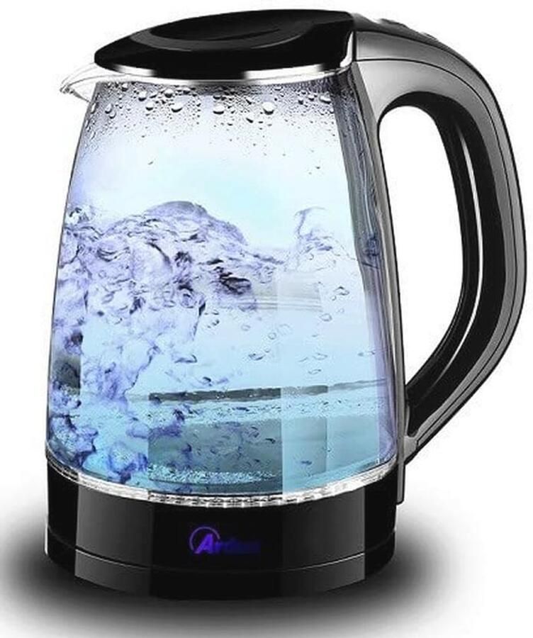 Elektrische Wasserkocher aus Borosilikatglas 1 8L – Kabelloser 360° Wasserkocher mit Automatischem Stopp – Ideal für Tee und Wasseraufgüsse