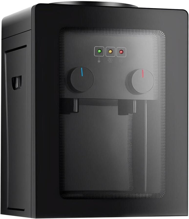 Elektrische Waterdispenser Bureautafel Koeler Direct Drinken Roestvrijstalen Binnenvoering 3.5-18 Liter Zwart