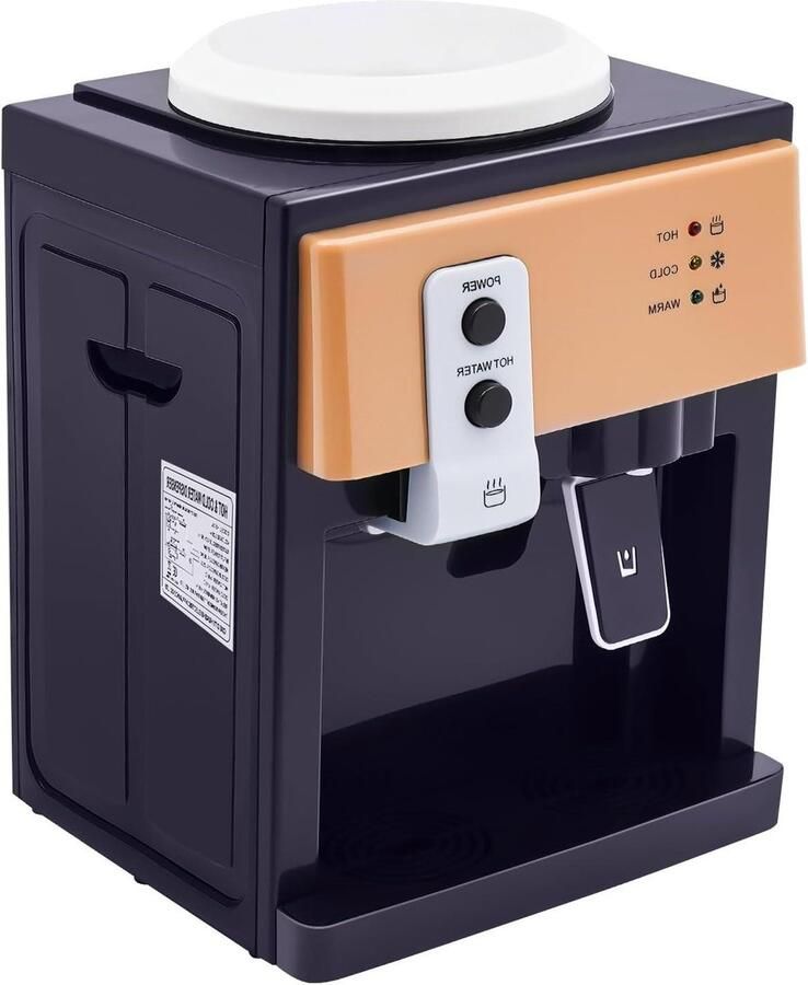 Elektrische Waterdispenser Warme Koude Fontein Direct Drinken Roestvrijstalen Binnenvoering 36x27x24 cm Wit