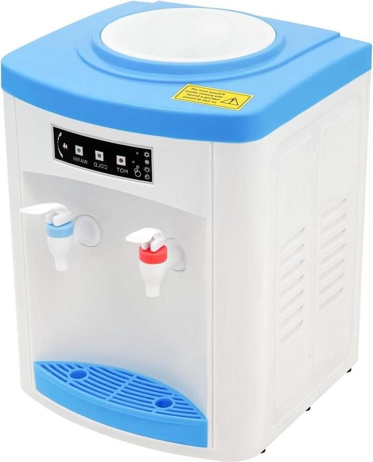 Elektrische Waterdispenser Waterkoeler Fontein Direct Drinken Warm en Koud Water 49 Gallons Wit Blauw