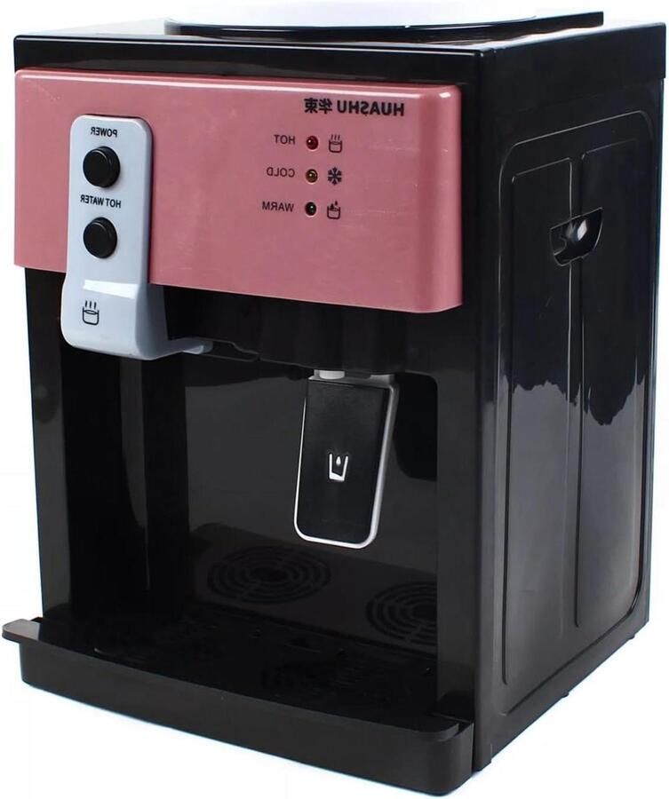 Elektrische Waterdispenser Waterkoeler Warm Koud Direct Drinken Roestvrijstalen Binnenkant 36cm Hoog Rose Goud