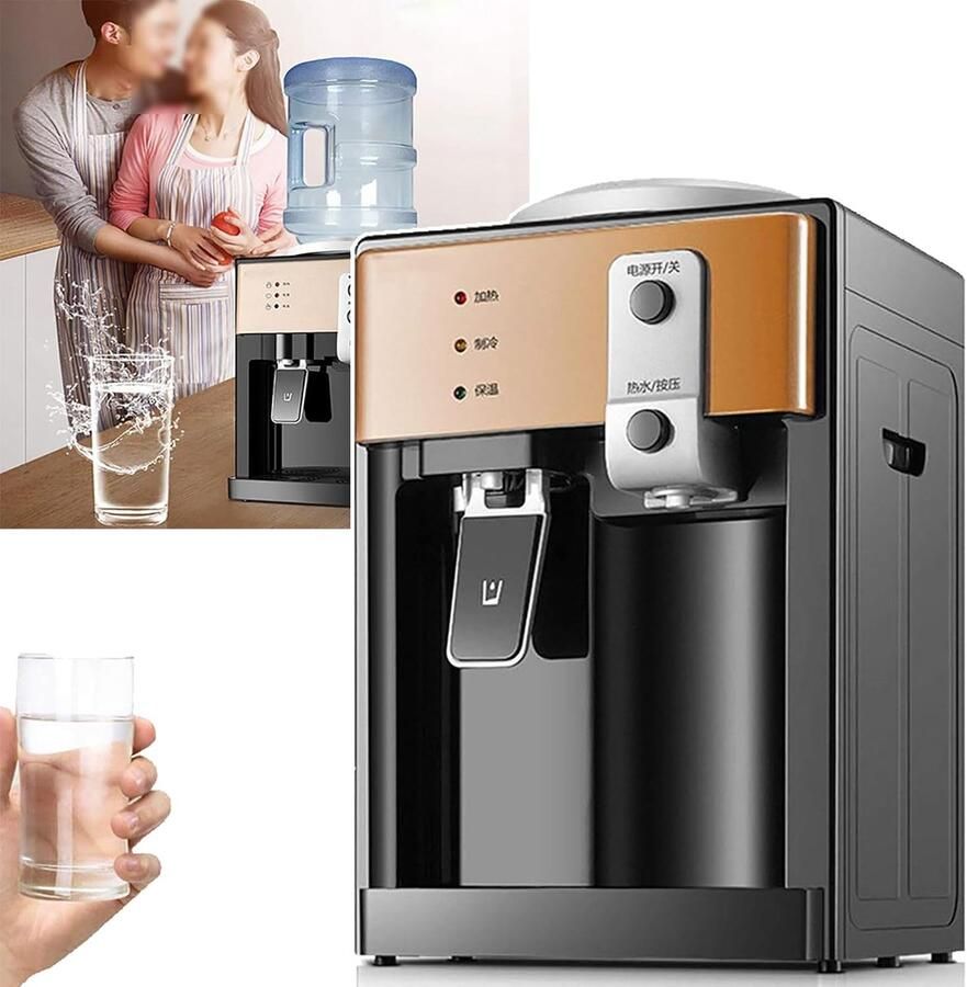 Elektrische Waterdispenser Waterkoeler Warm Koud Drinken Thuis Kantoor Snelle Verwarming Voor 5-20L Flessen Wit