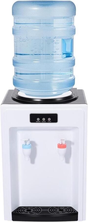 Elektrische Waterdispenser Waterkoeler Watermachine Direct Drinken Warm en Koud Water 24 x 24 x 36 cm