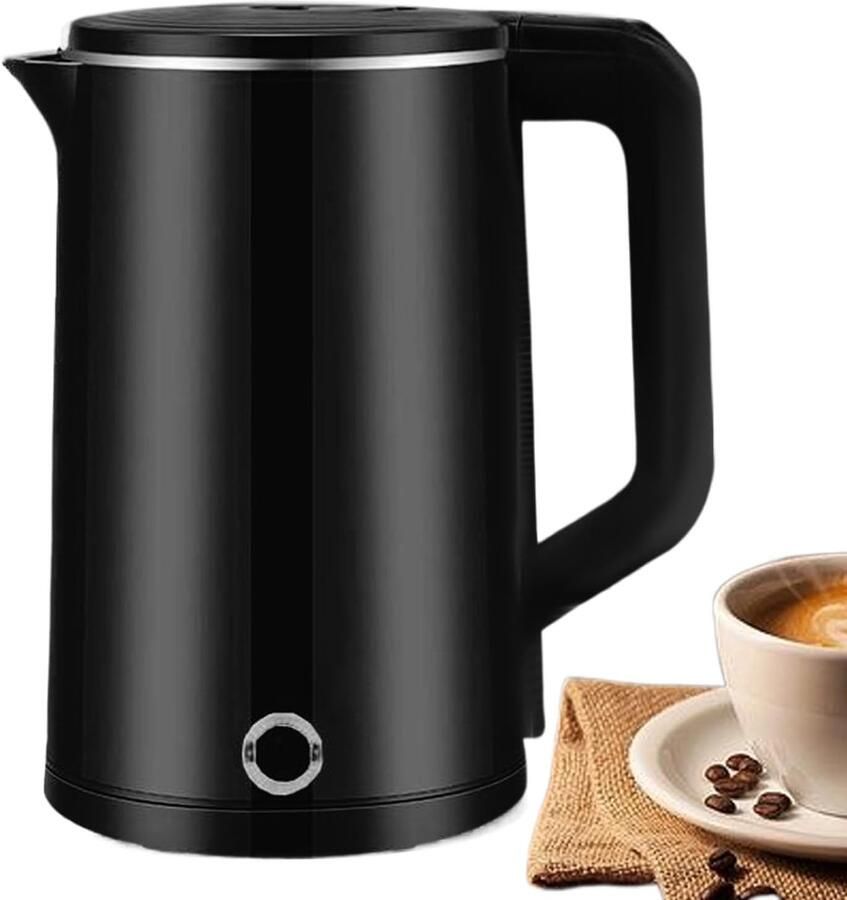 Elektrische Waterketel Snelle Koker Snel Water Koken Automatische Uitschakeling 2.3 Liter Capaciteit Zwart
