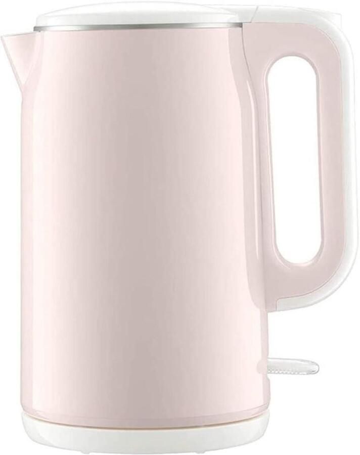 Elektrische Waterketel Theeketel Warm Water Snel Water Koken Dubbelwandig RVS 17 Liter Roze