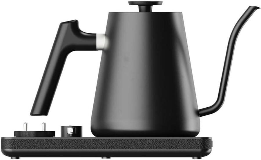 Elektrische Waterketel Zwanenhalsketel Koffie Thee Temperatuur Controle 1500 Watt Zwart