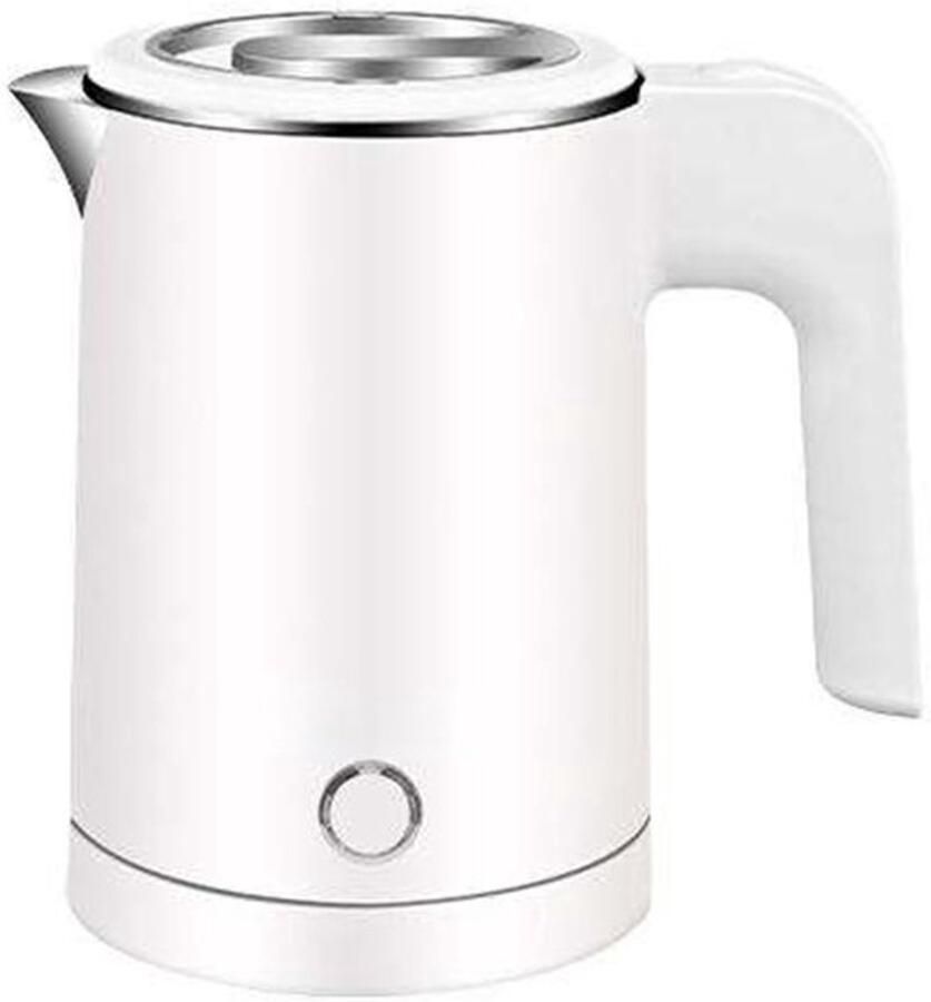Elektrische waterkoker 0 5 liter 600 W automatische uitschakeling zonder BPA snel koken (wit)