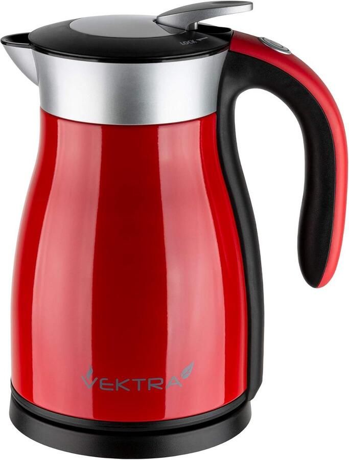 Vacuüm Waterkoker Thermoskan Warm Water Houden Dubbelwandige Isolatie 15 Liter Rood