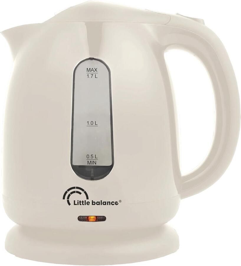 Elektrische waterkoker 1 7 l met automatische uitschakeling en afneembaar kalkfilter