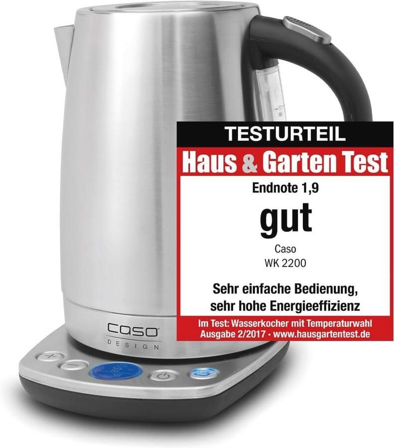 Elektrische Waterkoker 1 7 L met Nauwkeurige Temperatuurregeling en Automatische Uitschakeling