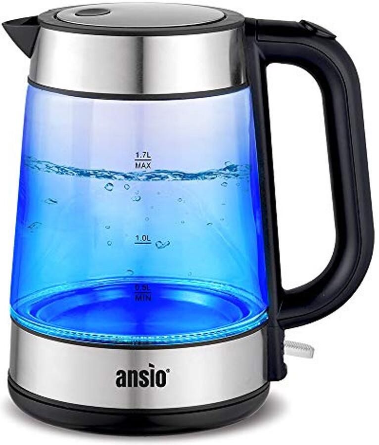 Elektrische Waterkoker 1 7 Liter met LED-Verlichting en Automatische Uitschakeling