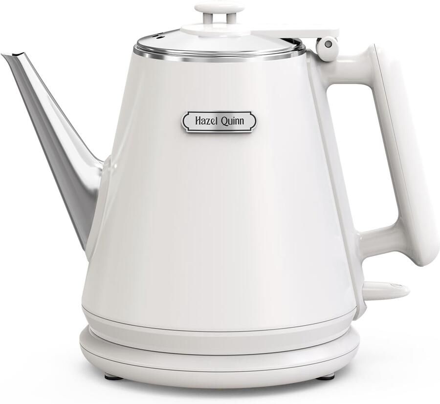 Elektrische Waterkoker 1 Liter Dubbelwandig RVS 304 Parelwit