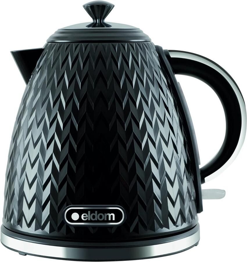 Elektrische Waterkoker 1.7L 2000W Zwart voor Snel Koken