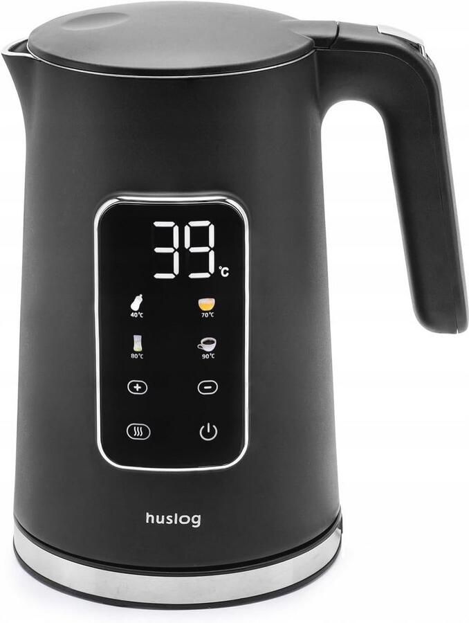 Elektrische waterkoker 1.7L met touchscreen en temperatuurregeling (40–100°C)