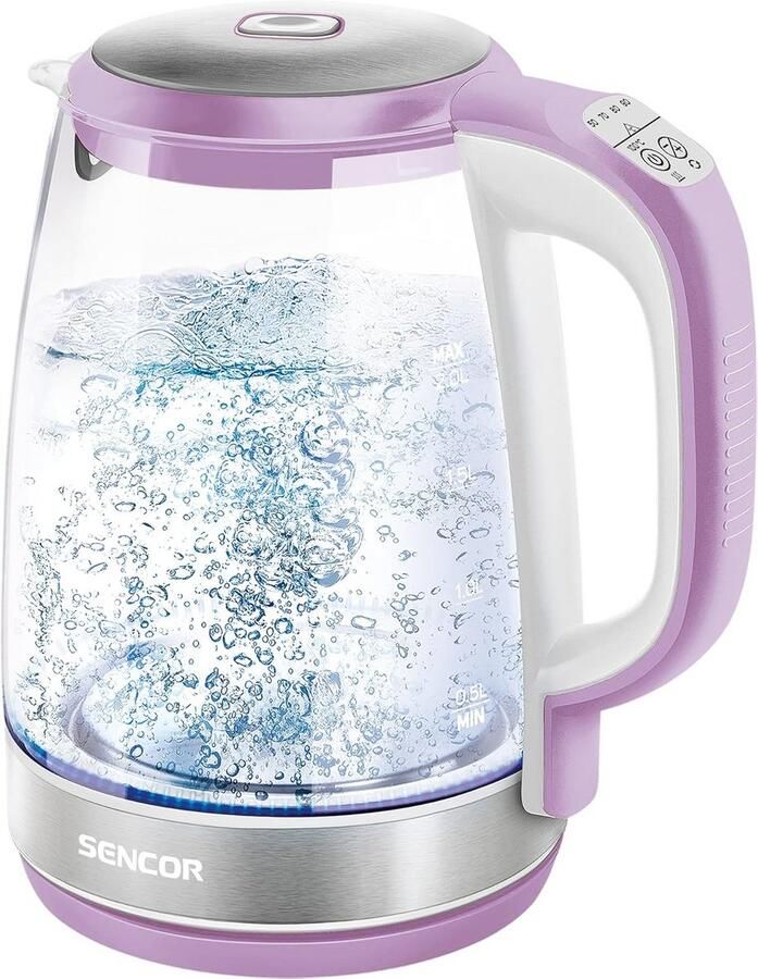 Elektrische Waterkoker 2 Liter met Variabele Temperatuur en LED Verlichting 2200W