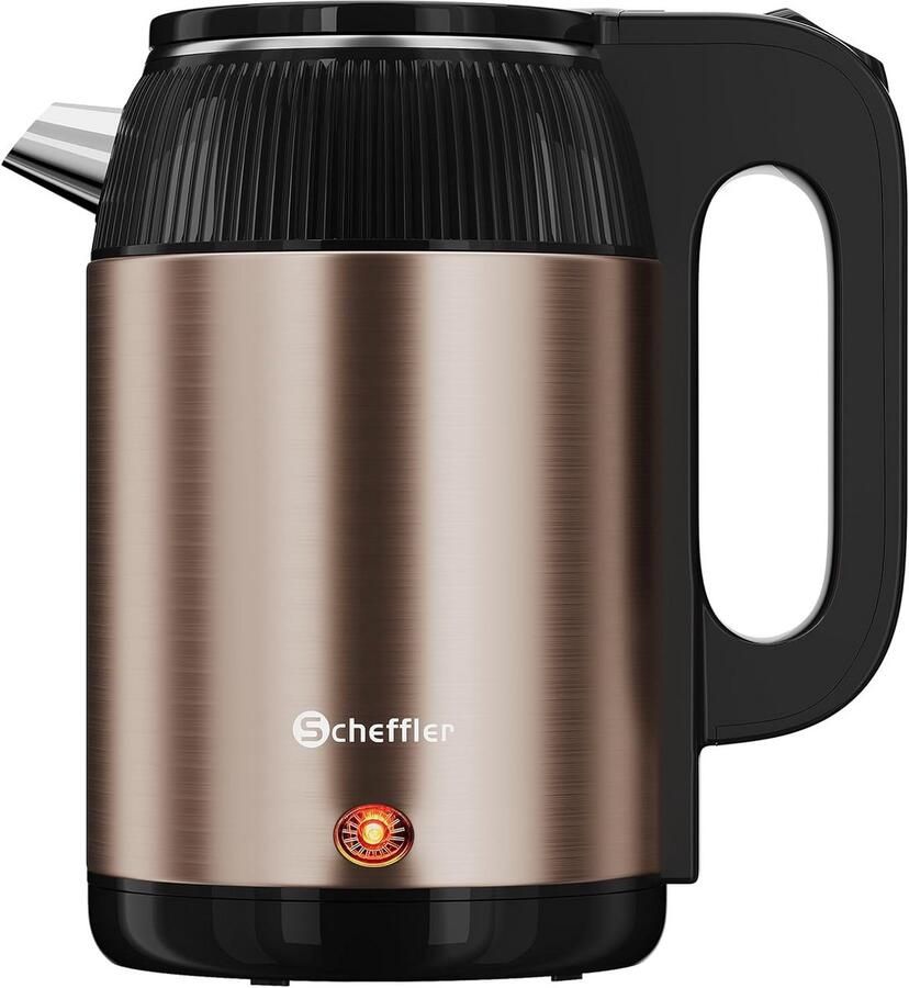 Elektrische Waterkoker 2 Liter Roestvrij Staal Snelkoker met Temperatuurregeling