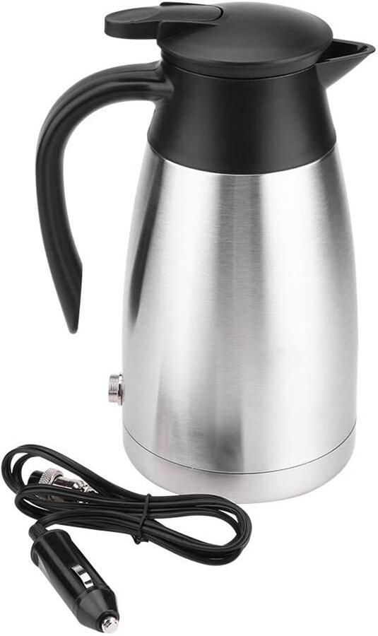 Elektrische Waterkoker Auto 1000ML 12V 24V RVS Reizen Thermosfles