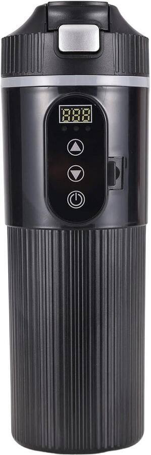 Elektrische Waterkoker Auto Verwarmde Mok Onderweg Warme Drankjes Snelle Verwarming 500 ml Zwart