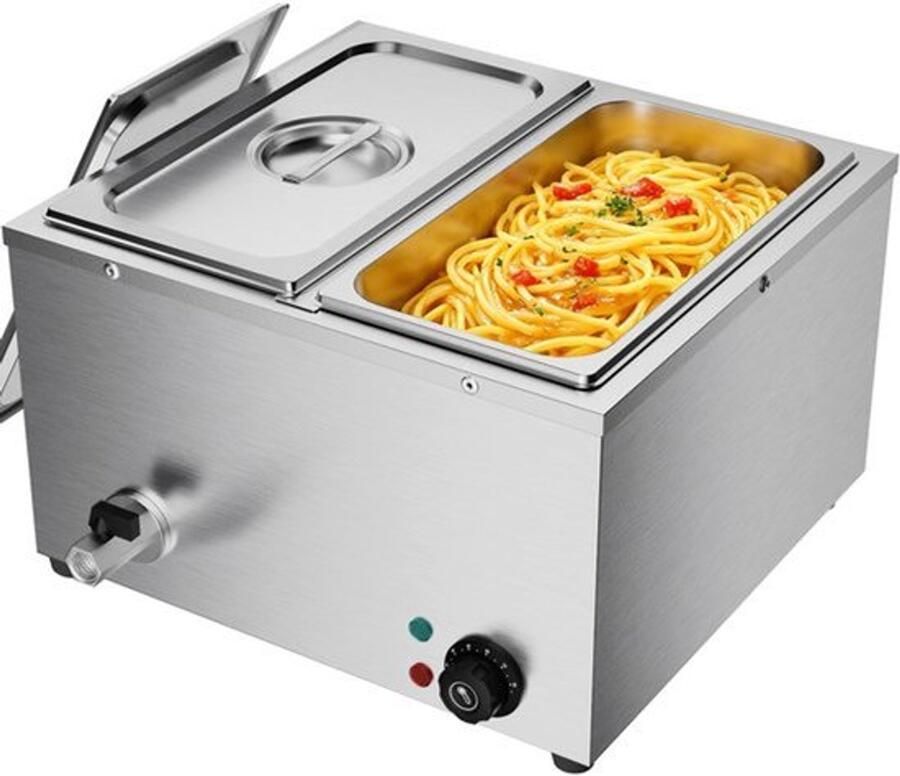 Elektrische Waterkoker Buffet 2 x 1 3 GN 1500 W Vermogen Roestvrij Staal Voor Keuken En Horeca