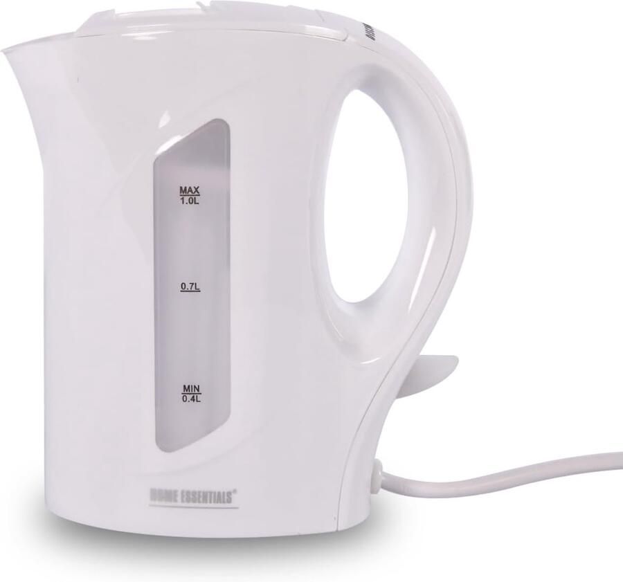 Elektrische Waterkoker Compacte Ketel Thuis en Onderweg Lichtgewicht Ontwerp 1 Liter Wit