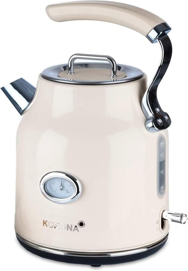 Elektrische Waterkoker Crème 1 7 Liter 2200 Watt
