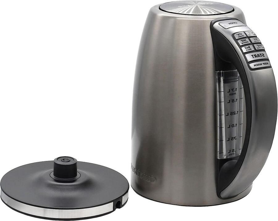 Elektrische Waterkoker Draadloze Ketel Snel Water Koken Zes Temperatuurstanden 17 Liter Grafietgrijs