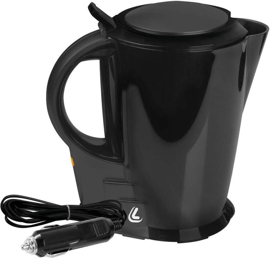 Elektrische Waterkoker Draagbare Verwarming Onderweg Water Koken 24V Aansluiting 18x16x14 cm Grijs