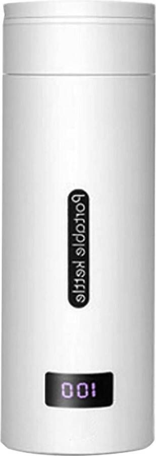 Elektrische Waterkoker Draagbare Verwarming Reis Waterbeker Mini Slaapzaal Student Home Draagbare Verwarmingsbeker voor Onderweg (wit) reiswaterkoker - Foto 2