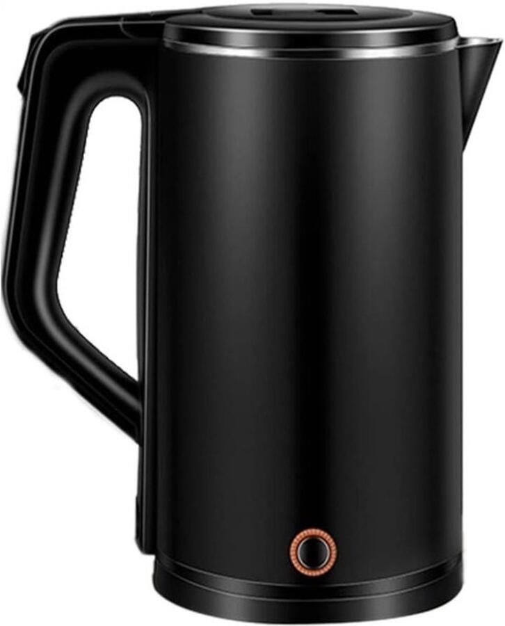 Elektrische waterkoker en snelkoker Snel water koken Dubbelwandig anti-verbranding 2 Liter Rood