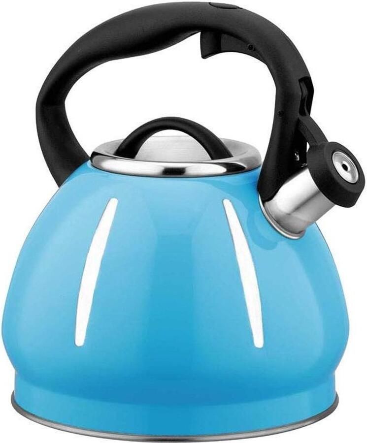 Elektrische Waterkoker Fluitketel Snel Water Koken Warmtebehoud Isolatie 3.0L Capaciteit Blauw