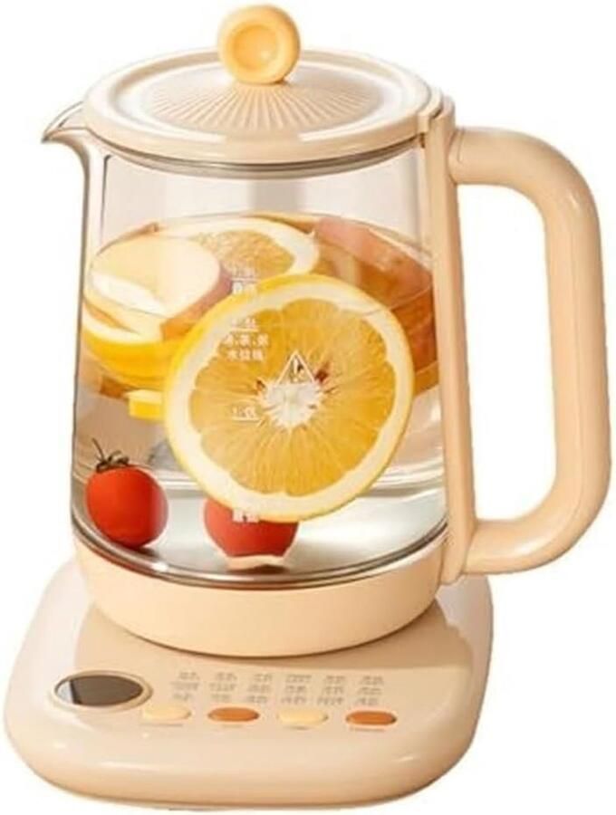 Elektrische Waterkoker Gezondheidspot Theepot Drankjes Bereiden Hittebestendig Glas 8L x 8W x 8H cm One Color