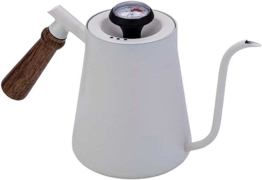 Elektrische Waterkoker Gietketel Kookpot Thee Koffie Zetten Zwanenhals Uitloop 650 ml Wit