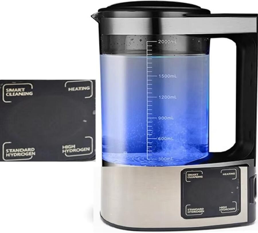 Elektrische Waterkoker Glas 2000ml Inhoud 220V ABS Handvat Waterkan