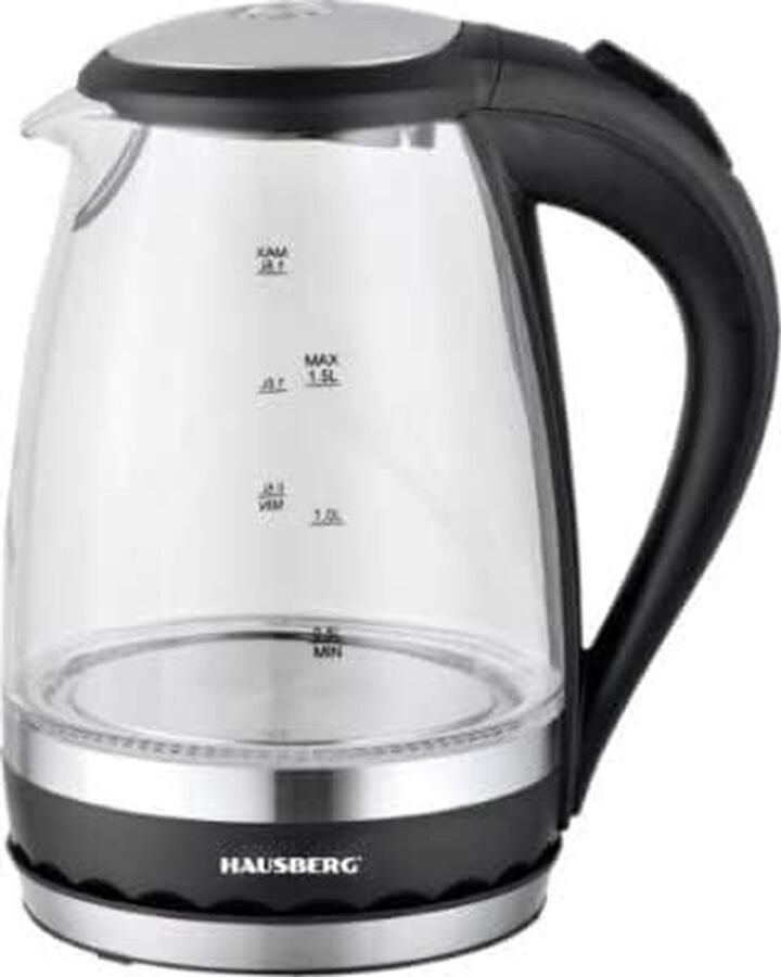 Elektrische Waterkoker Glas Koker Snel Water Koken Automatische Uitschakeling 18 Liter Zilver