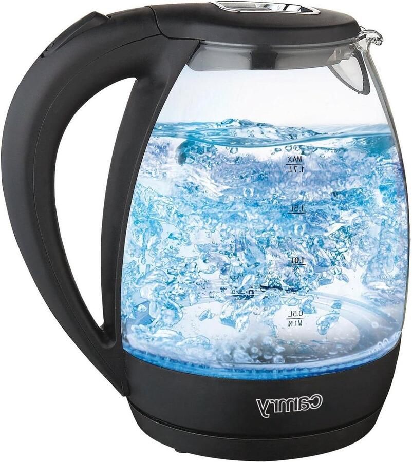 Elektrische Waterkoker Glazen Ketel Snel Water Koken Automatische Uitschakeling 17 Liter Veelkleurig