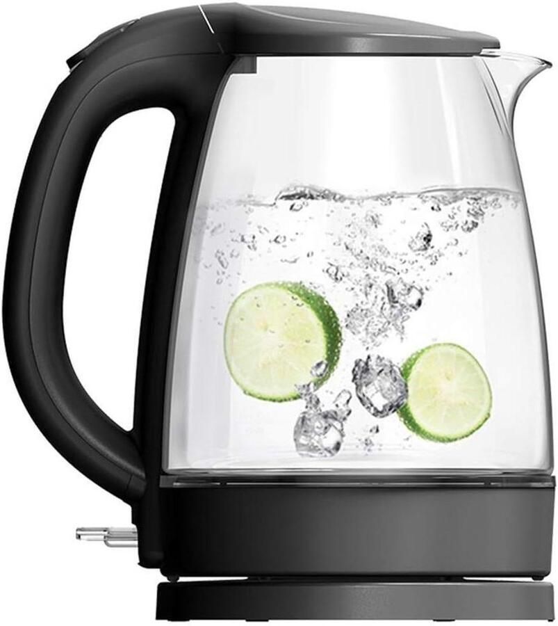 Elektrische Waterkoker Glazen Koker Snel Water Koken Automatische Uitschakeling 17 Liter Zilver