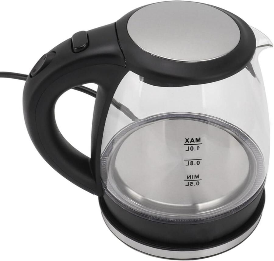 Elektrische Waterkoker Glazen Waterkoker Snel Water Koken Automatische Uitschakeling 1 Liter Blauw