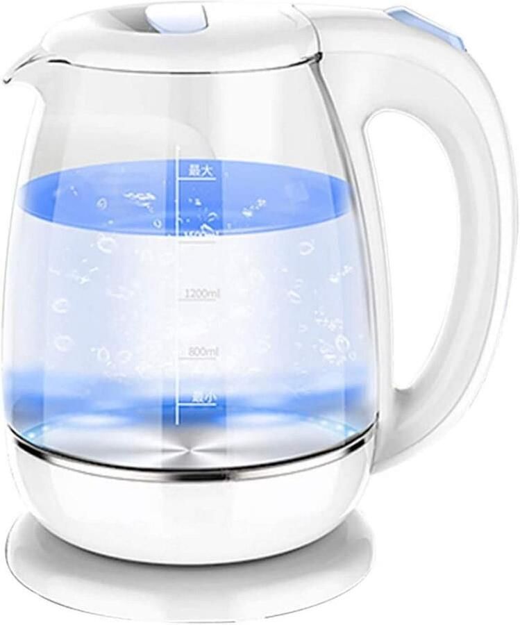 Elektrische Waterkoker Glazen Waterkoker Snel Water Koken Kleurveranderende LED 1.8 Liter Glas