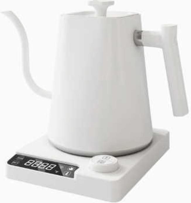 Elektrische waterkoker grote inhoud van 1 liter nauwkeurige temperatuurregeling veiligheidsfunctie wit