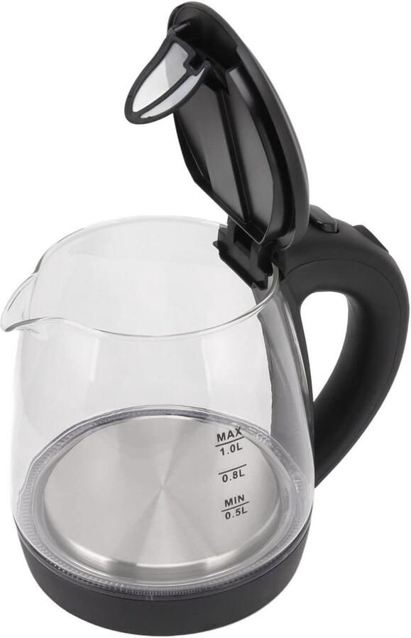 Elektrische Waterkoker Grote Ketel Snel Water Koken Automatische Uitschakeling 1 Liter Blauw