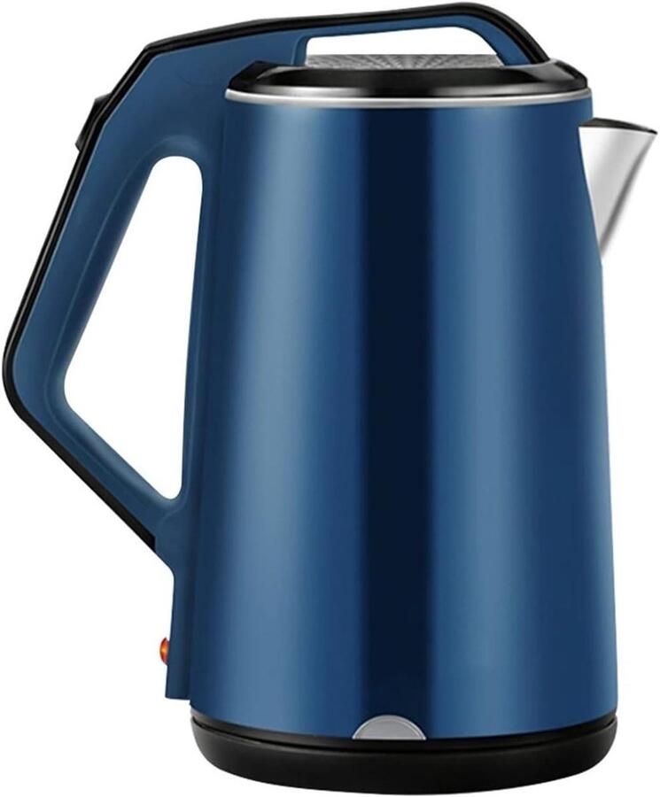 Elektrische Waterkoker Grote Ketel Snel Water Koken Dubbele Wand 3 Liter Zilver